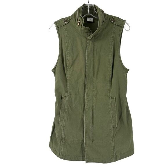 Cabi Explorer Green Zippered Utility Vest With Pockets Womens Size Small #5101 - Picture 1 of 9